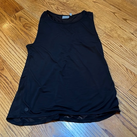 Athleta Woman’s Black Athletic Tank With See Through Back Size M - Picture 1 of 6